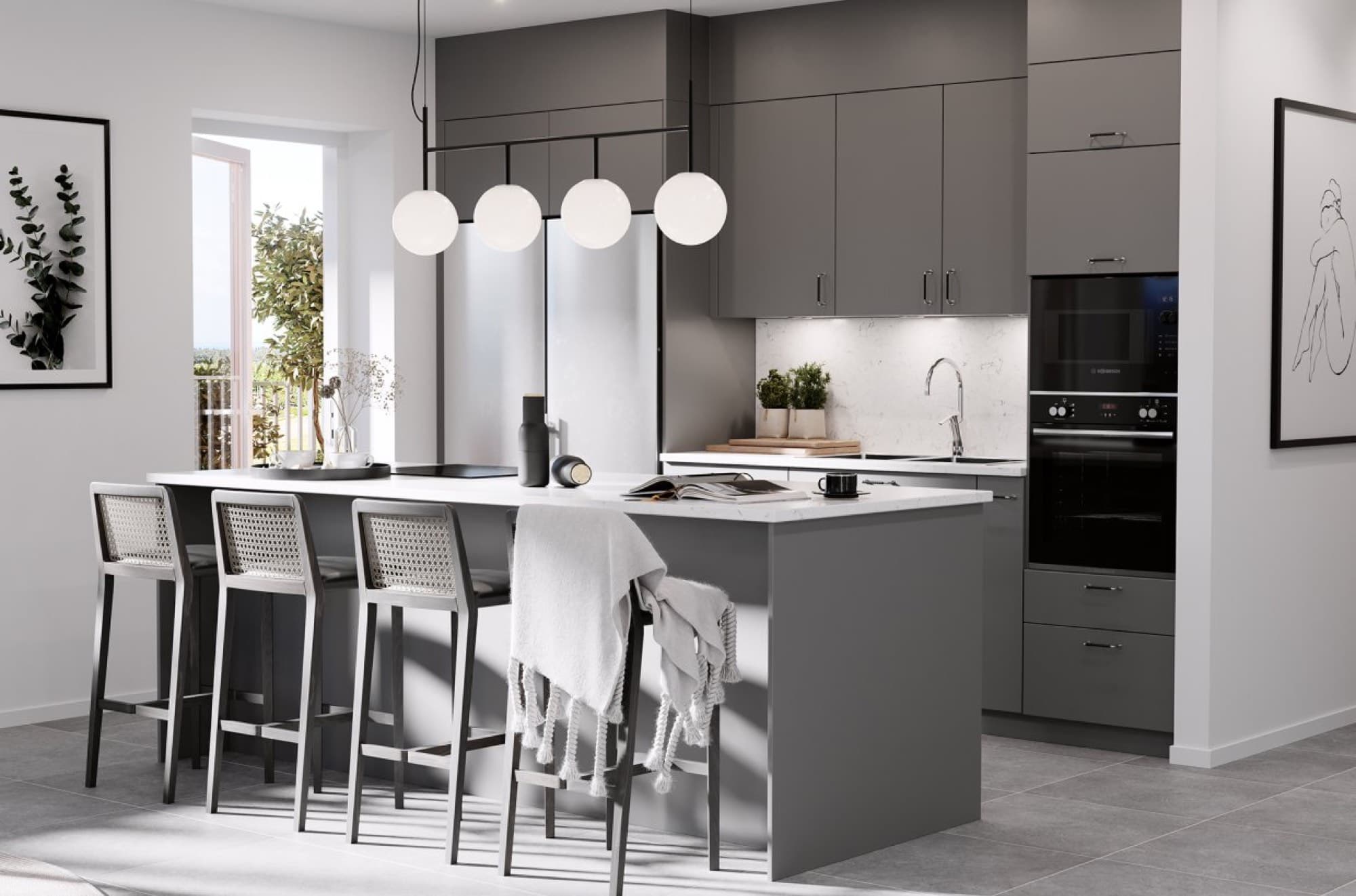 Köksö och förvaring i genomtänkt design